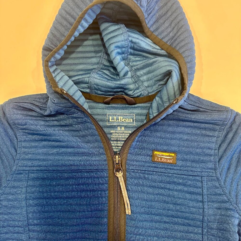 Boys Size 8 L.L. Bean Airlight Full Zip Hoodie